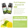 Ätherische Fruchtöle - Erdbeere / Mango / Wassermelone / Maracuja - für Diffusoren / Bäder / Kosmetik - 10 Stück