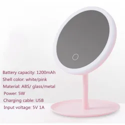 Schminkspiegel - LED-Licht - verstellbar - Touch-Steuerung - Dimmer - USB
