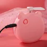 Mini pocket mirror - with fan - LED light - piggy head shapeMake-Up