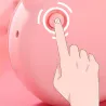 Mini-Taschenspiegel - mit Ventilator - LED-Licht - Schweinchenkopfform