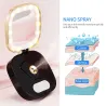 Mini Schminkspiegel - mit LED-Licht / Sprayer - Nano Mist