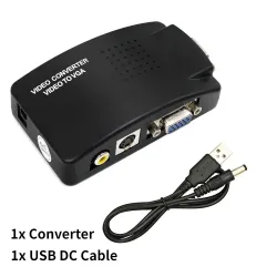 AV-zu-VGA-Adapter - RCA-VGA-Konverter - Umschaltbox - 1080P HD