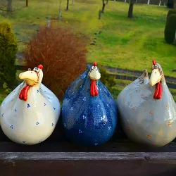 Lustiges Huhn / Henne - Garten / Rasendekoration - Harz