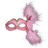 Venezianische Augenmaske - mit Federn / Glitzer - für Halloween / Maskeraden