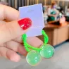 Hair elastics - with starry ball - 2 piecesHair clips