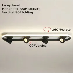 Moderne LED Deckenleuchte - dimmbar - drehbar