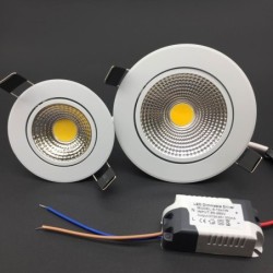 Ceiling LED light - recessed - dimmable - 5W / 7W / 9W / 12W