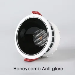 LED Deckenleuchte - Einbau - dimmbar - blendfrei - Wabendesign - 7W / 12W / 18W / 20W
