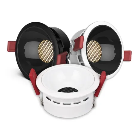 LED Deckenleuchte - Einbau - dimmbar - blendfrei - Wabendesign - 7W / 12W / 18W / 20W