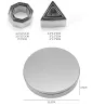 Geometrischer Ausstecher - Quadrat / Herz / Dreieck - Edelstahl