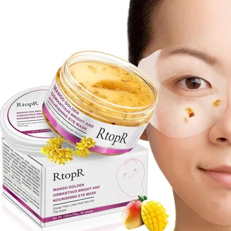 Augenmaske - Anti-Schwellungen - Anti-Falten - Mango / Golden Osmanthus - 40 Stück