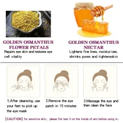 Augenmaske - Anti-Schwellungen - Anti-Falten - Mango / Golden Osmanthus - 40 Stück