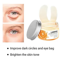 Eye mask - moisturizing gel patches - anti-wrinkle - firming - Vitamin C - 50 piecesSkin