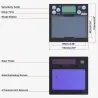 Professional welding helmet - auto darkening - adjustable - ADL-MA900VL-E - with LED lightHelmets