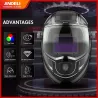 Professional welding helmet - auto darkening - adjustable - ADL-MA900VL-E - with LED lightHelmets