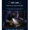 Professional welding helmet - auto darkening - adjustable - ADL-MA900VL-E - with LED lightHelmets