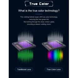 Professional welding helmet - auto darkening - adjustable - ADL-MA900VL-E - with LED lightHelmets