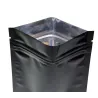 Aluminum resealable foil bags - double sided - with ziplock - glossy black - 100 piecesKitchen