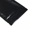 Aluminum resealable foil bags - double sided - with ziplock - glossy black - 100 piecesKitchen