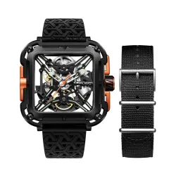 CIGA Design X Series Skeleton - Automatik Herrenuhr - Edelstahl - wasserdicht