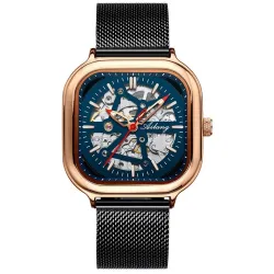 Skeleton Design - Black Technology - Automatik Herrenuhr - wasserdicht