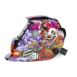 Auto darkening solar welding helmet - clownHelmets
