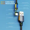 Magnetic charging cable - USB - Micro USB - type-C - fast charge - for iPhoneCables