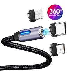 Magnetisches Ladekabel - USB - Micro USB - Typ-C - Schnellladung - für iPhone
