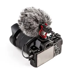BOYA BY-MM1 - Mikrofon - mit Fell - Videoaufzeichnung - für iPhone X 8 7 Huawei Nikon Canon DSLR