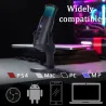 Kondensatormikrofon - RGB - USB - mit Kopfhöreranschluss - für Smartphones / Laptops / Gaming