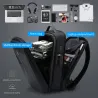 Modischer Rucksack - wasserdicht - diebstahlsicher - USB-Ladeanschluss - für 17,3-Zoll-Laptop