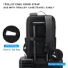 Modischer Rucksack - wasserdicht - diebstahlsicher - USB-Ladeanschluss - für 17,3-Zoll-Laptop