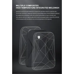 Modischer Rucksack - wasserdicht - diebstahlsicher - USB-Ladeanschluss - für 17,3-Zoll-Laptop