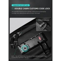 Modischer Rucksack - wasserdicht - diebstahlsicher - USB-Ladeanschluss - für 17,3-Zoll-Laptop