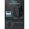 Modischer Rucksack - wasserdicht - diebstahlsicher - USB-Ladeanschluss - für 17,3-Zoll-Laptop