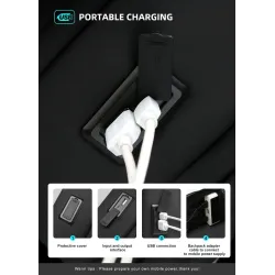 Modischer Rucksack - wasserdicht - diebstahlsicher - USB-Ladeanschluss - für 17,3-Zoll-Laptop