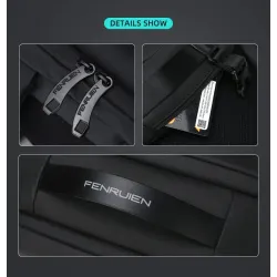 Modischer Rucksack - wasserdicht - diebstahlsicher - USB-Ladeanschluss - für 17,3-Zoll-Laptop