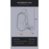 Fenruien - shoulder / crossbody bag - with USB charging port - waterproofBags