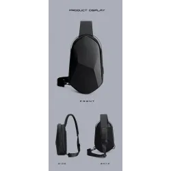 Fenruien - Umhänge- / Umhängetasche - mit USB-Ladeanschluss - wasserdicht