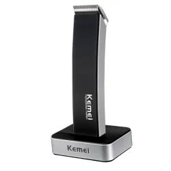 Kemei KM-619 - Haarschneider - wiederaufladbar - superschlank - mit Ständer