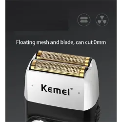 Kemei KM-2026 - Elektrorasierer / Bartschneider - LCD - 3 Geschwindigkeiten - 0.0mm