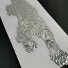 3D tiger - car sticker - chrome emblem - soft PVC - waterproofStickers