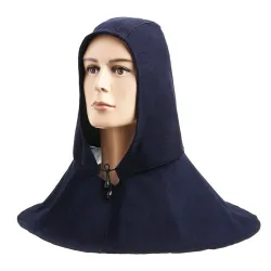 Kopf-/Nackenschutzhaube - für Schweißer - Denim - schwer entflammbar
