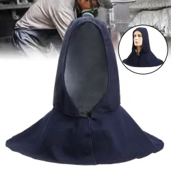 Head / neck protective safety hood - for welders - denim - flame retardantHelmets