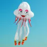 Große Qualle - 3D Oktopus - Drachen - 5 m
