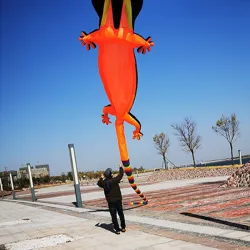 Large lizard - gecko - kite - inflatable - single line - 12mKites