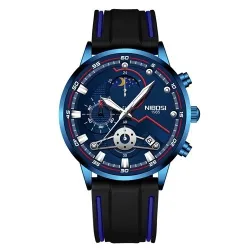 copy of NIBOSI - luxuriöse Herrenuhr - wasserdicht - Quarz - Edelstahl