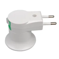 E27 light base socket - EU plug with built-in switchLighting fittings