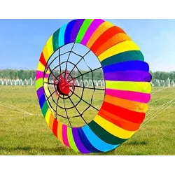 Colorful rainbow with spider - large kite - 2.5mKites