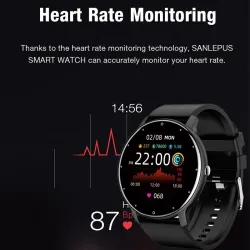 LIGE - Smart Watch - Full-Touchscreen - Fitness-Tracker - Blutdruck - Wasserdicht - Bluetooth - Android IOS